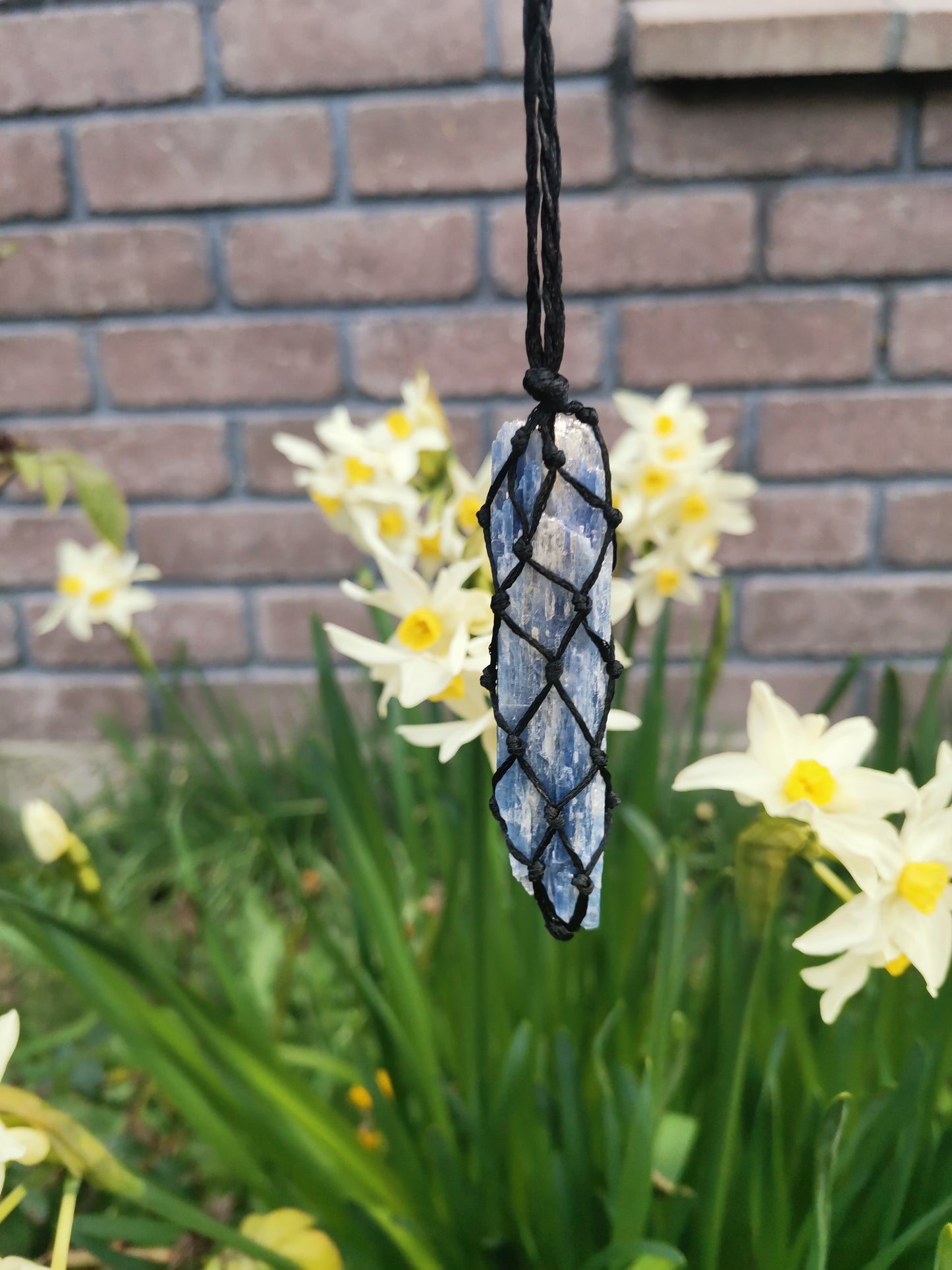 Blue Kyanite Crystal Necklace