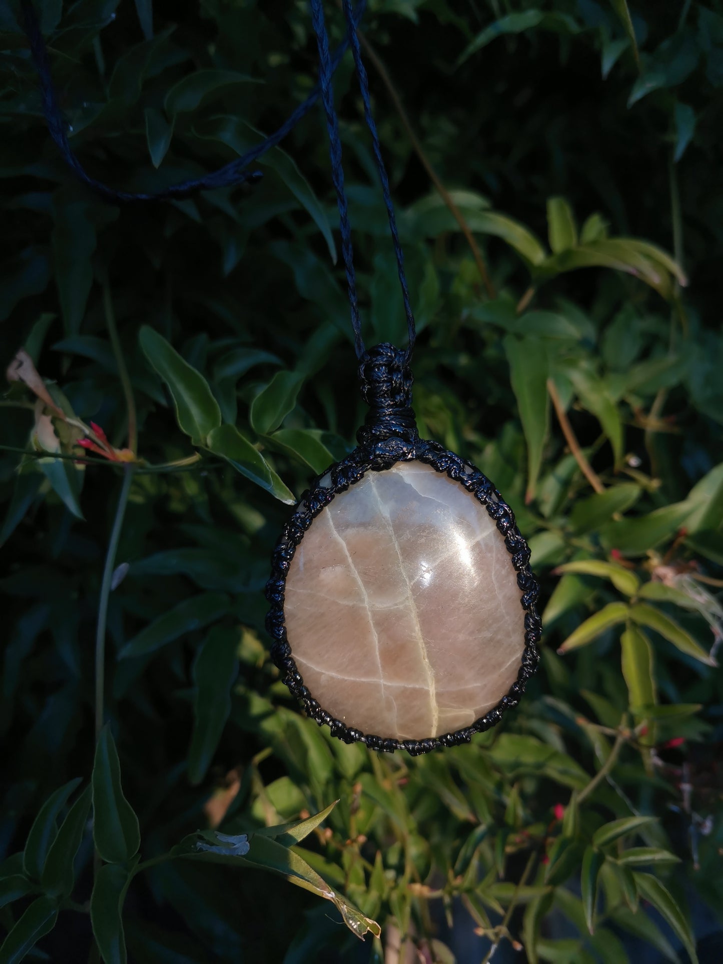 Green Moonstone Crystal Necklace