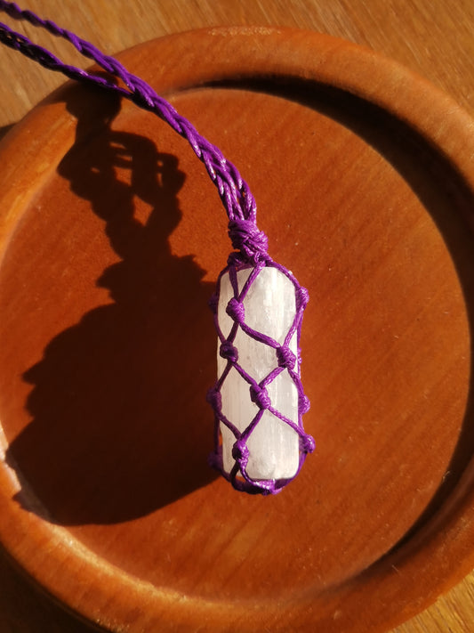 Selenite Necklace