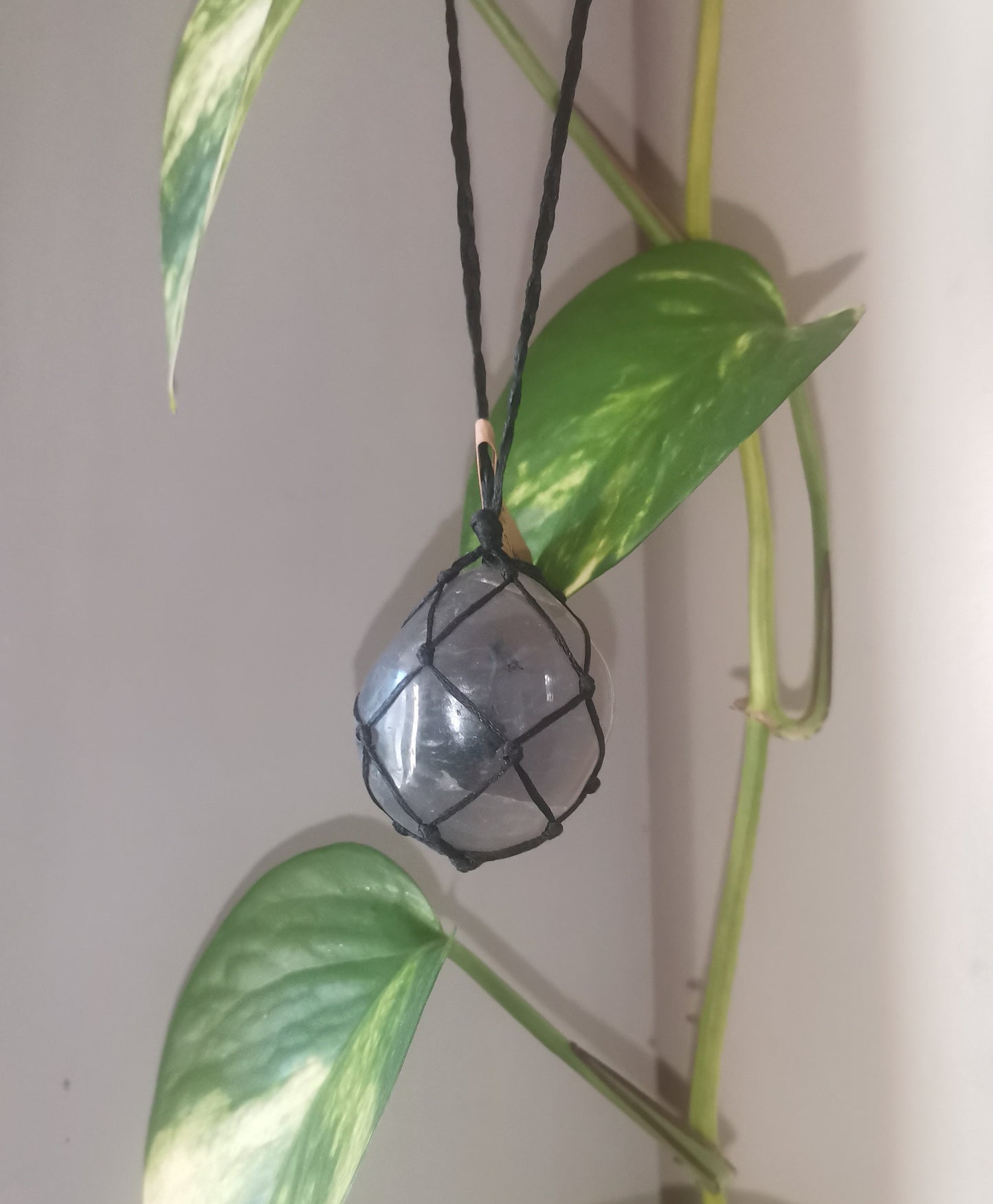 NZ Agate Macrame Necklace