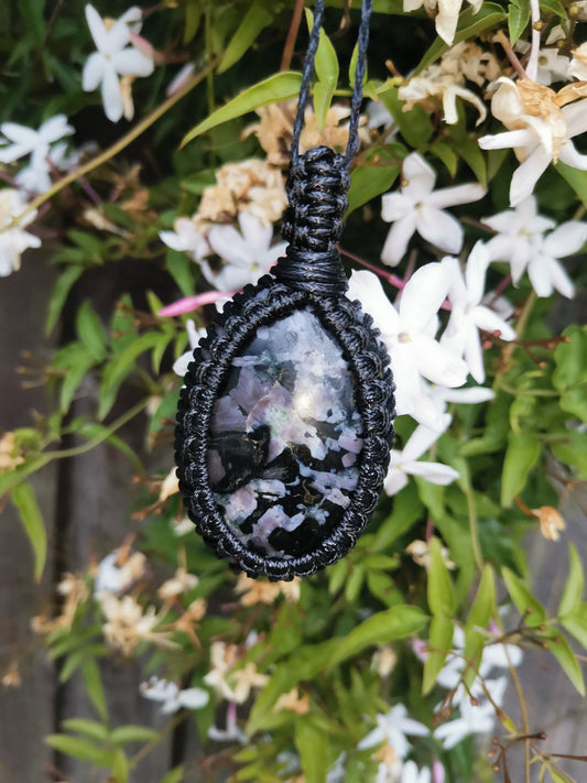 Indigo Gabbro Crystal Necklace