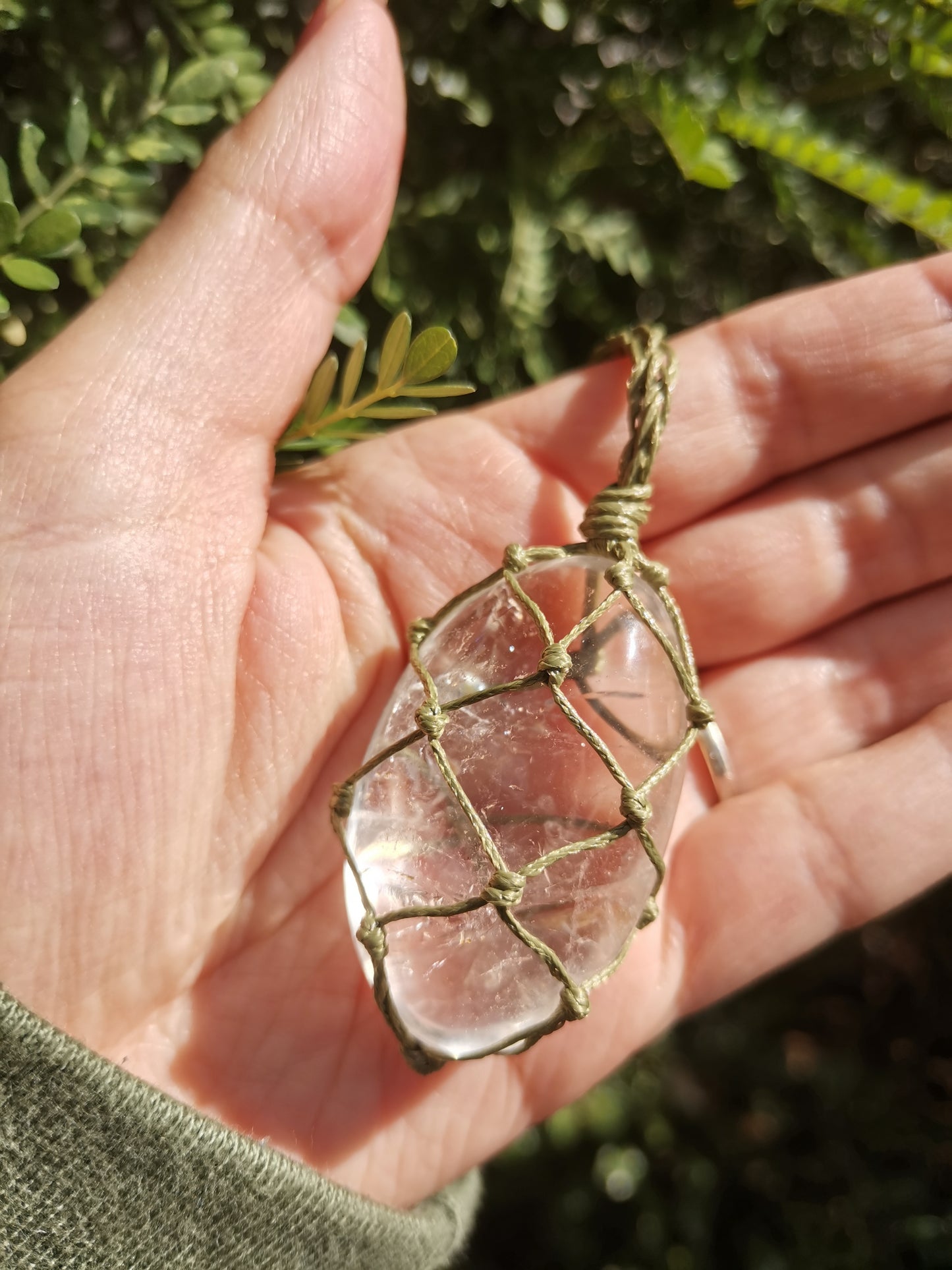 Clear Quartz Crystal Necklace