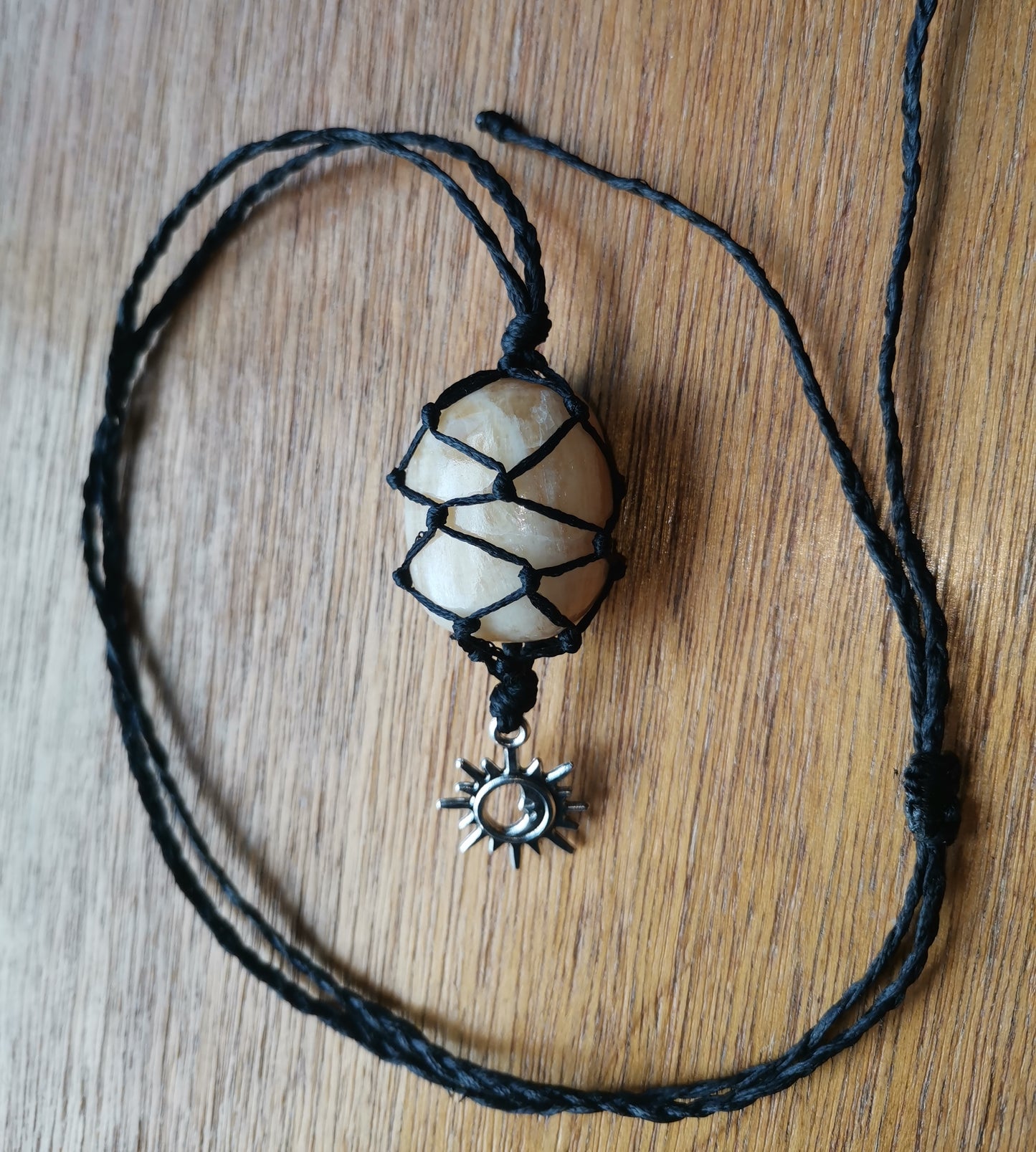 Honey Calcite Crystal Necklace