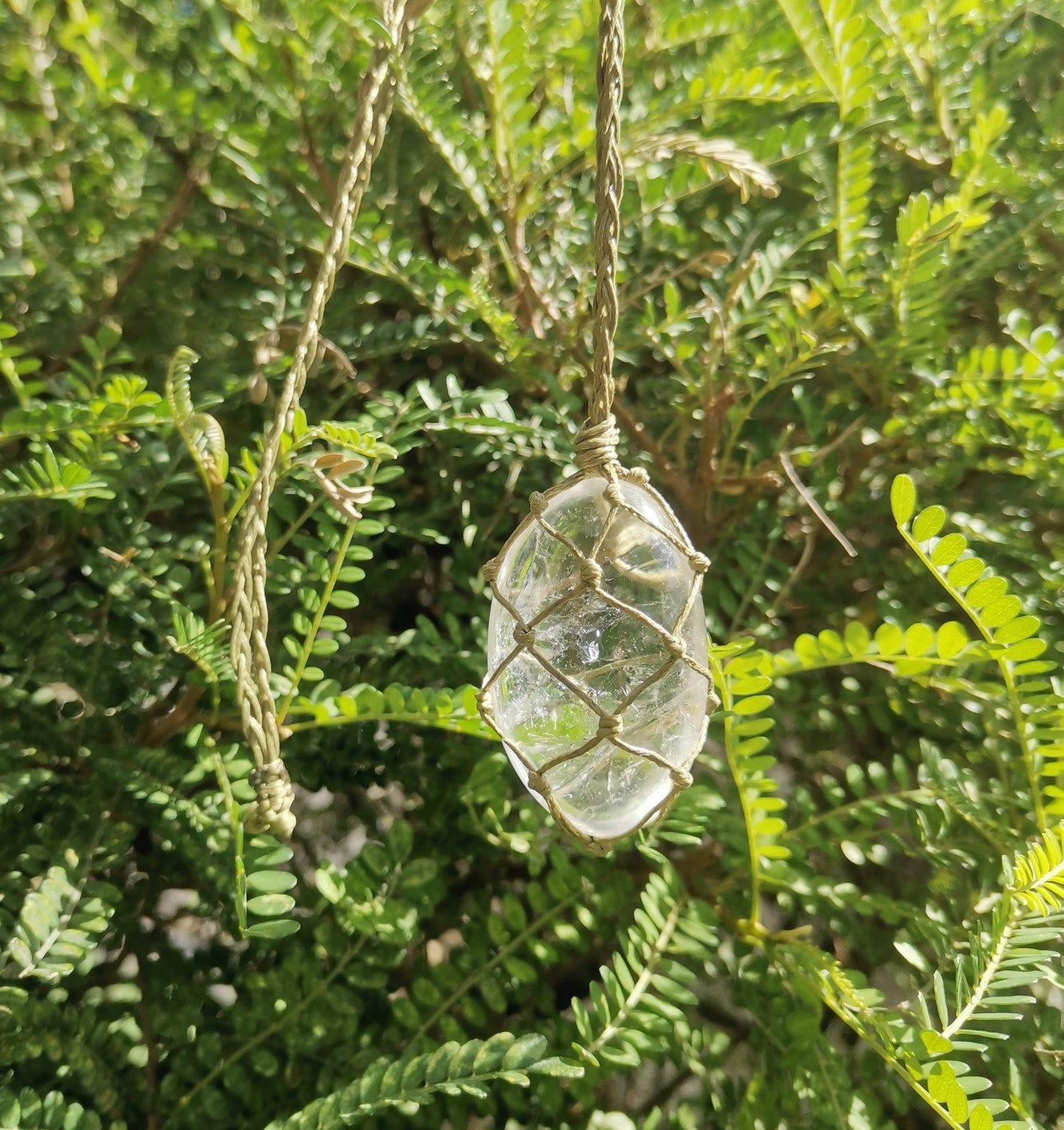 Clear Quartz Crystal Necklace