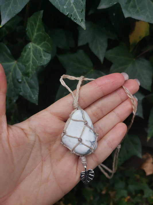 Howlite Crystal Necklace